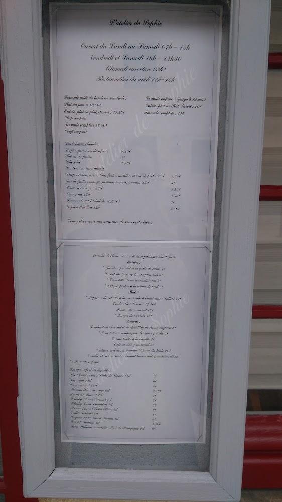 Atelier de Sophie - Menu Image 2